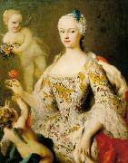Jacopo Amigoni, infanta of Spain, daughter of King Philip V of Spain and of his wife, Elizabeth Farnese, and Queen consort of Sardinia as wife of King en:Victor Amade